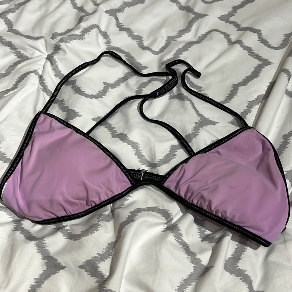 Purple bikini top